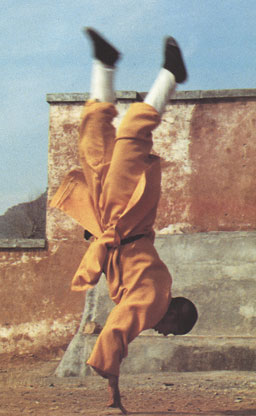 Kung-Fu eines Shaolin Kindes Zweifinger Kung-Fu